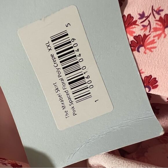 Hill house the mirabel skirt pink spaced floral Sz XXL - Picture 3 of 3